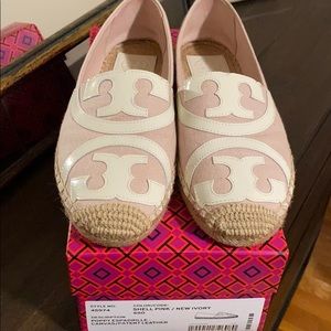 Authentic Tory Burch Espadrille Shell Pink size 7